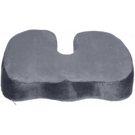 LIVING HEALTHY PRODUCTS Living Healthy Products CCTP-gel-08gry Coccyx Orthopedic Gel-Enhanced Comfort Foam Seat Cushion; Grey CCTP-gel-08gry